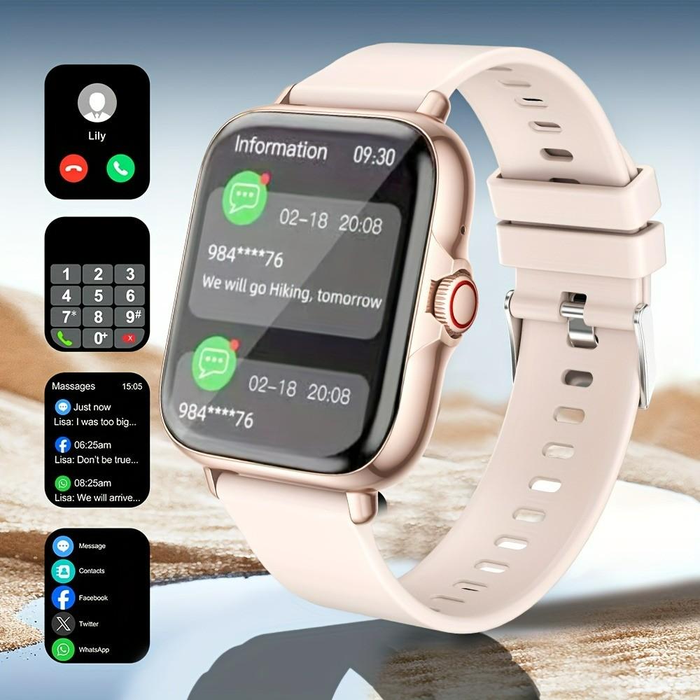 Smart Watch with Multiple Sport Modes and Customizable Faces, Elegant and Functional, Perfect Gift for Family Friends Couples