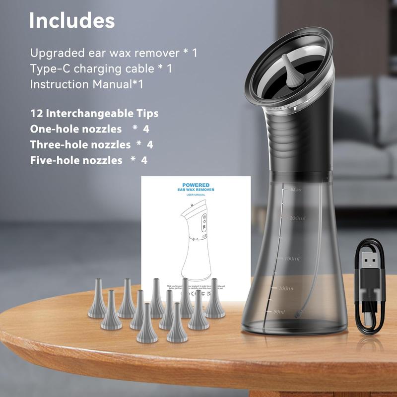2026 Upgraded Ear Wax Removal with LED Display- Safe and Effective Ear Wax Removal Kit-Ear Cleaner Kit -with Wastewater Recovery System-HSA-FSA-Eligible
