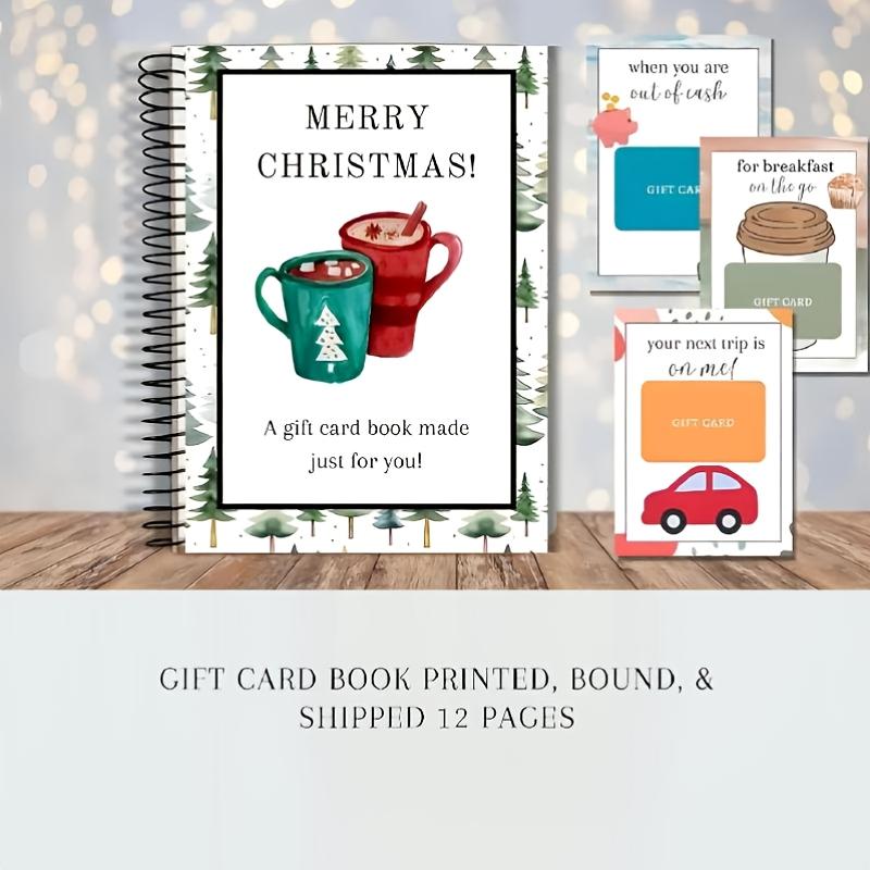 DIY Spiral Bound Christmas Gift Card Album Book, Surprise Page, Student Survival Graduation Card Holder, Teacher Classmate Santa Gift Planner, Paper Gifts DIY Spiral Bound Christmas Gift Card Album Book, Surprise Page, Student Survival Graduation Card Holder, Teacher Classmate Santa Gift Planner, Paper Gifts