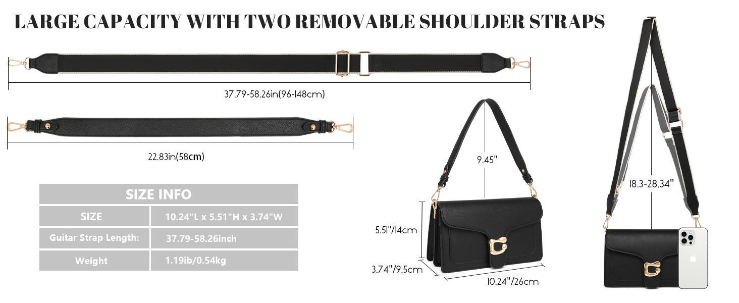 Travistar Women's Crossbody Bag - Lightweight, Large Capacity, Fashion Shoulder Bag for Daily UseTravistar Women’s Shoulder, Crossbody Bag – Chic PU Leather, Lightweight, Adjustable Strap, Fashion Shoulder Bag for Daily Use