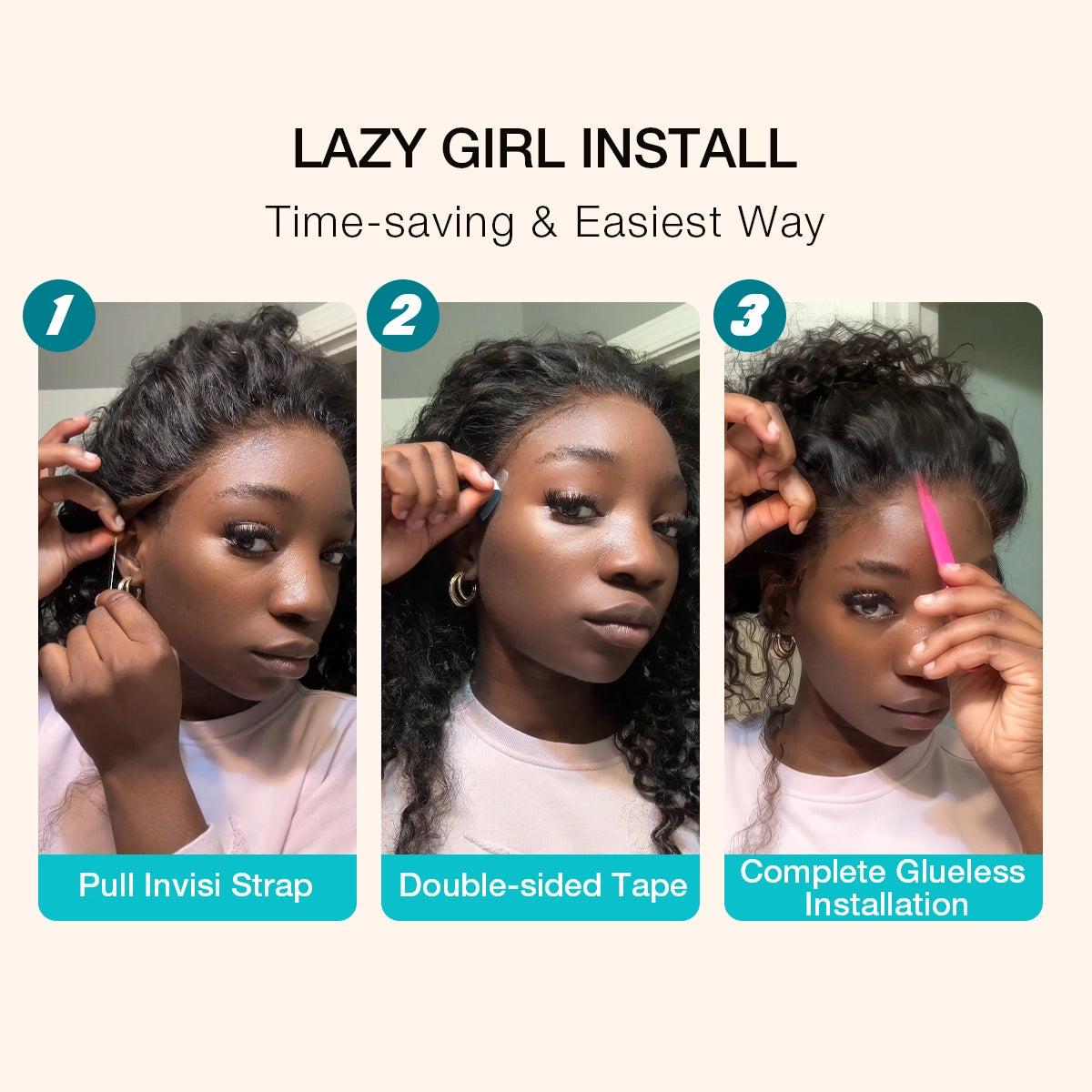 Ashimary Invisi-Strap Snug Fit 360 Body Wave Transparent Lace Frontal Bleached Knots Pre-Cut Lace Glueless Wig SpringStatements