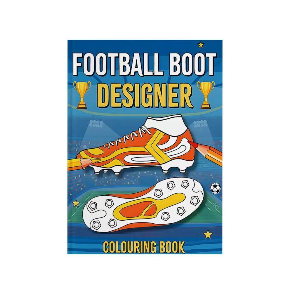 New Bestselling A4 Football Shoe Theme Coloring Book, Thickened Coloring Album, Picture Filling Book, Creative Activity Workbook