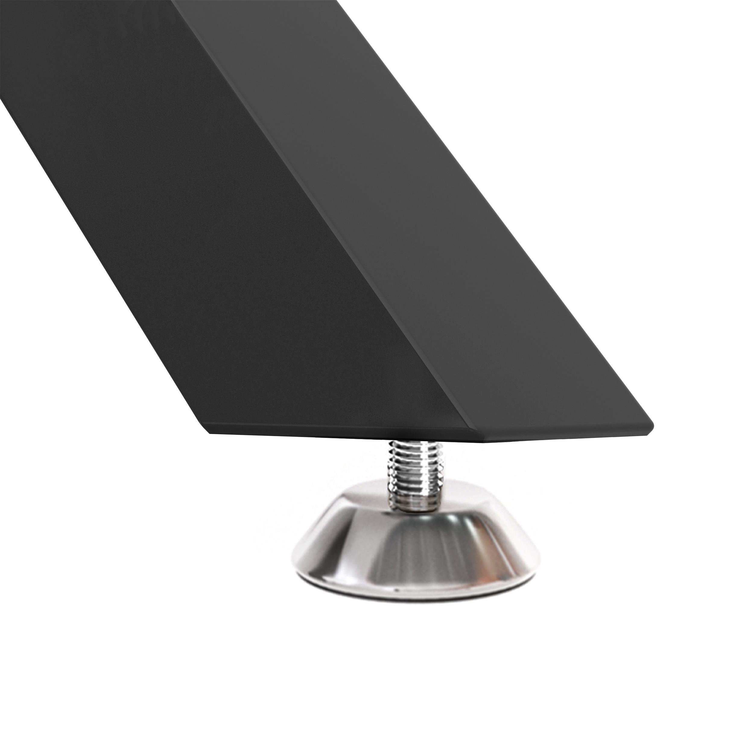 47.24" Rectangular Glass Dining Table with Metal Legs - Modern Kitchen & Dining Room Table, Stylish Durable Design Interior，Golden