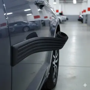 TPR Bumper Guard Strips for Cars & SUVs: 90cm/104cm High Elasticity Protective Edge, Scratch Resistant, Weatherproof, Easy No-Damage Installation
