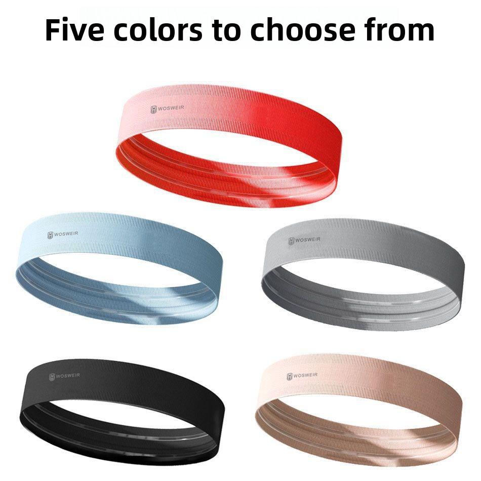 Sports headband, yoga sweat-absorbing headscarf, men's and women's running, badminton, sweat-proof fitness, rope, sweat guide and antiperspirant headband.