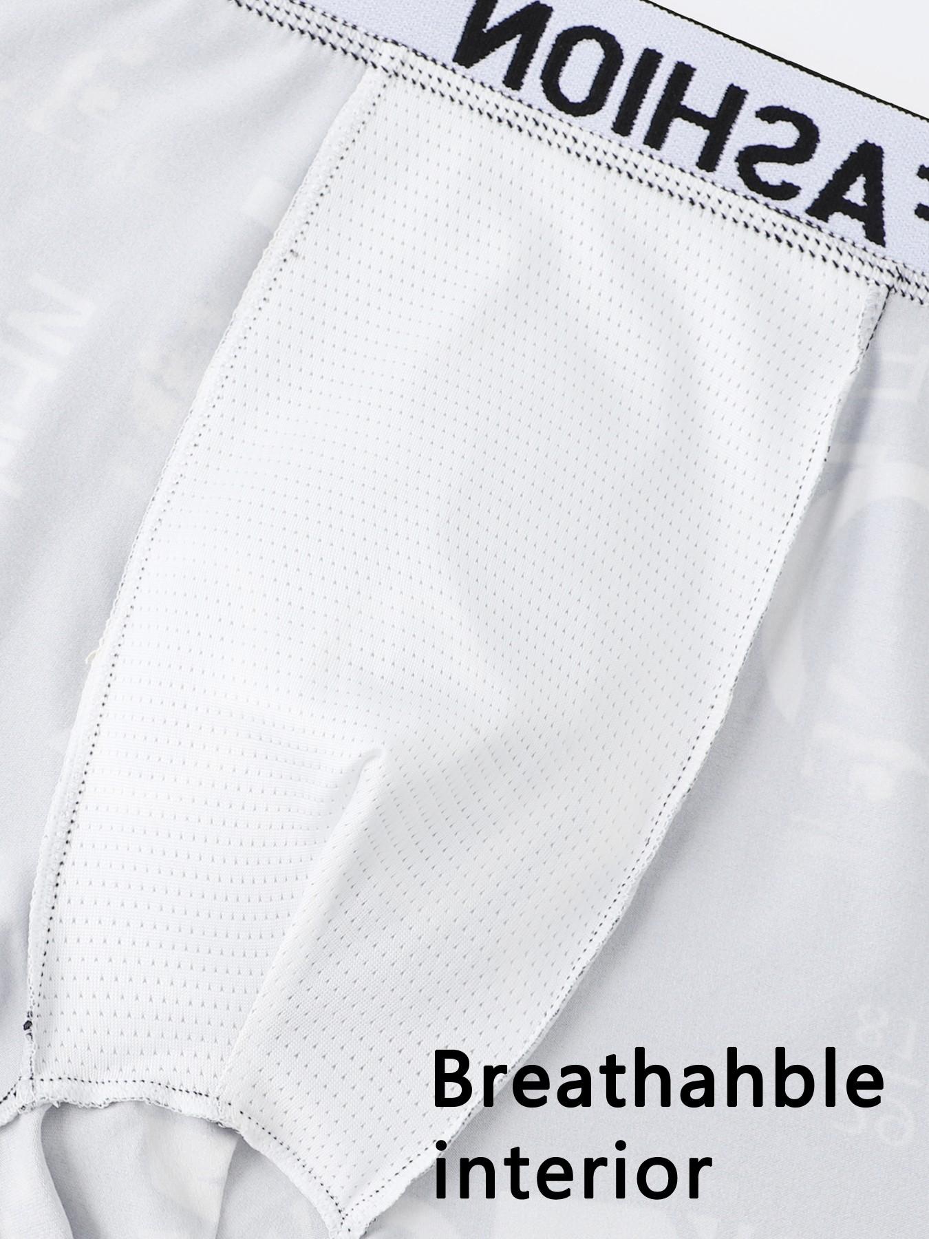 Black gold trendy men's belt-style underwear, personalized letter printed breathable underwear, full of handsomeness