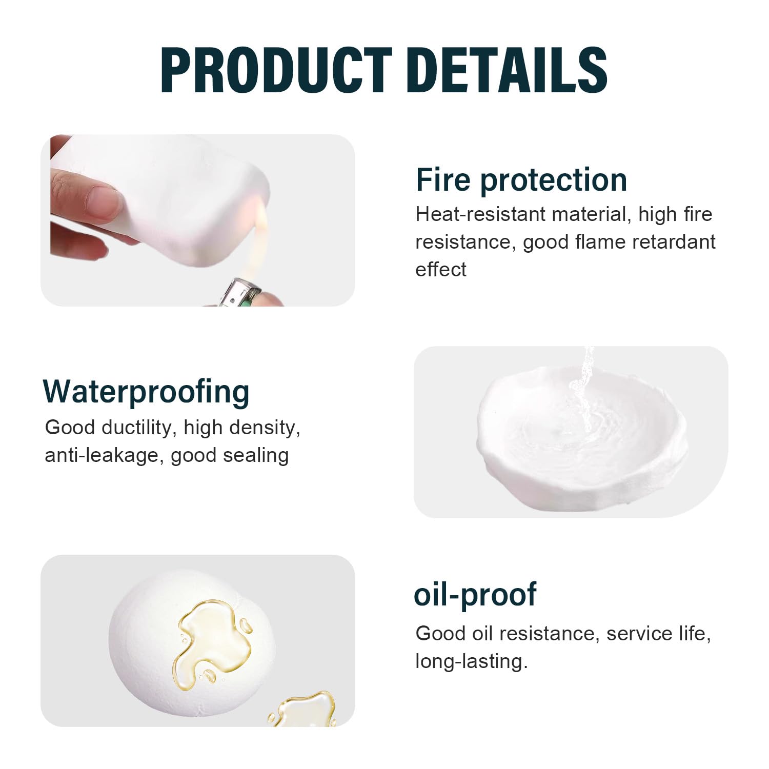 10/20PCS Eco-Friendly Sticky Clay Sealant - Quick-Curing, Strong Adhesion, Waterproof Oil-Resist, Pest Control Sealant for Sealing Gaps, Air Conditioner Holes (Pack Sizes Available for Indoor Recreation Use)