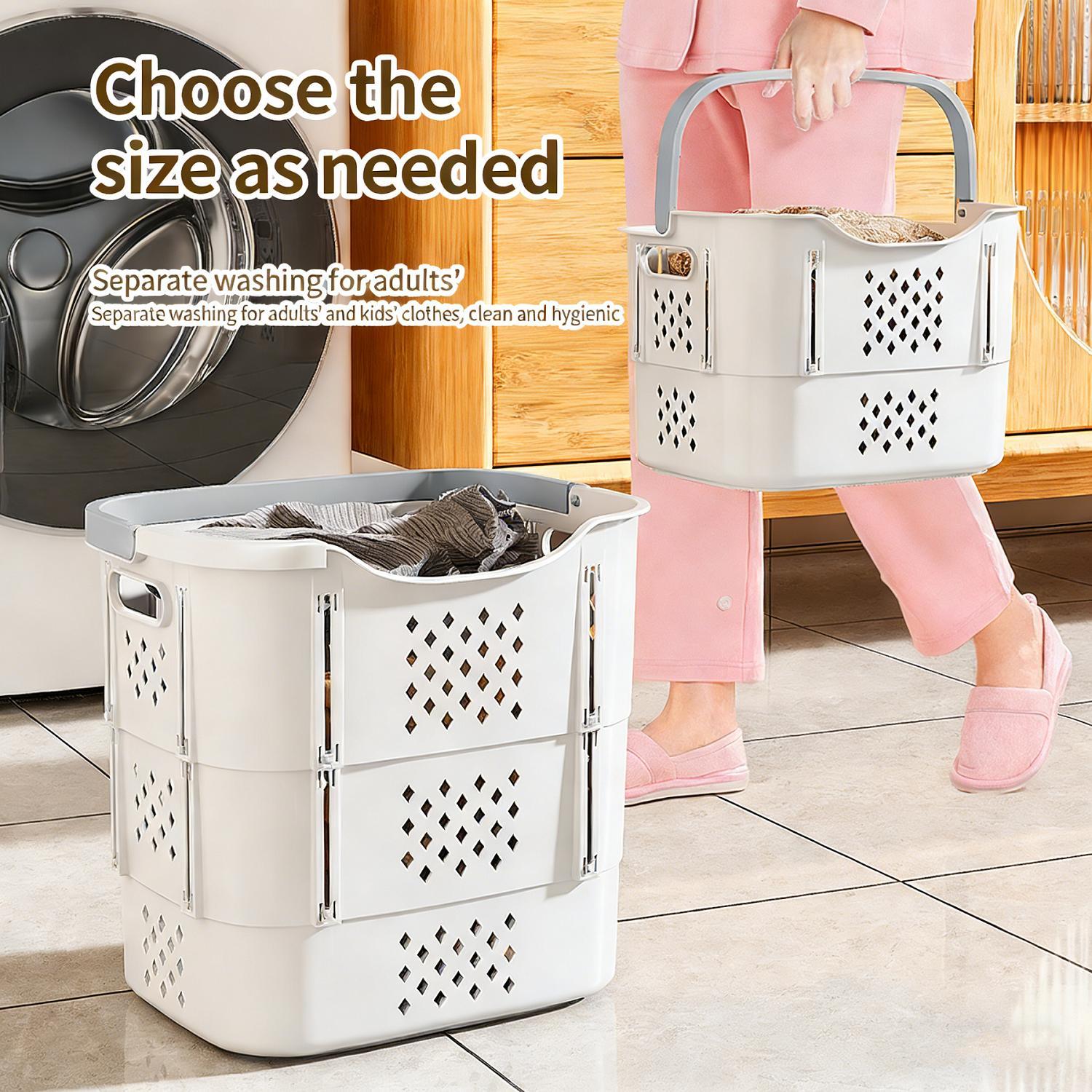 Yi'er Dirty Laundry Basket, Durable Storage Solution for Clothes, Space-Saving Design, Ideal for Home Use, Easy to Clean