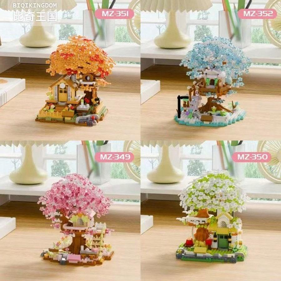 Sakura Tree Building Block Set, Creative Floral Toy, DIY Bouquet Model, Educational Craft Kit, Mother's Day Gift, Valentine's Day Present