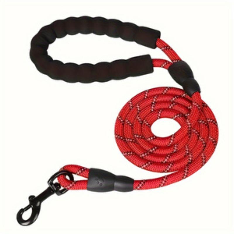 Dog Training Leash with Striped Pattern, Durable Polyamide Material, Padded Handle, Shock Absorption, Suitable for Small Medium Large Dogs