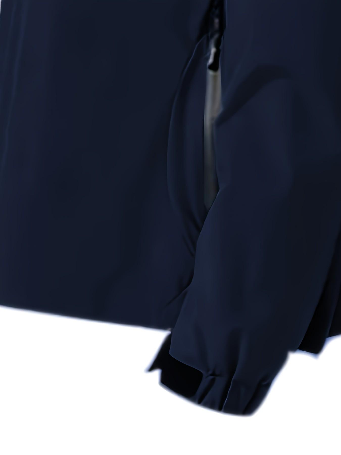 Men's Lightweight Polyester Fashion Long Sleeve Hooded Jacket, Mercury Print, Front Zipper, Casual Outdoor Spring Summer Coat