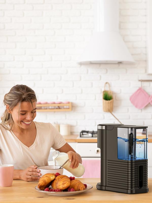 COWSAR Single Serve Coffee Maker, Coffee Brewer for K-Cups Pods and Ground Coffee, Capsule Coffee Machine with 40oz Water Tank, 5 Brew Sizes Up To 14cz, Black