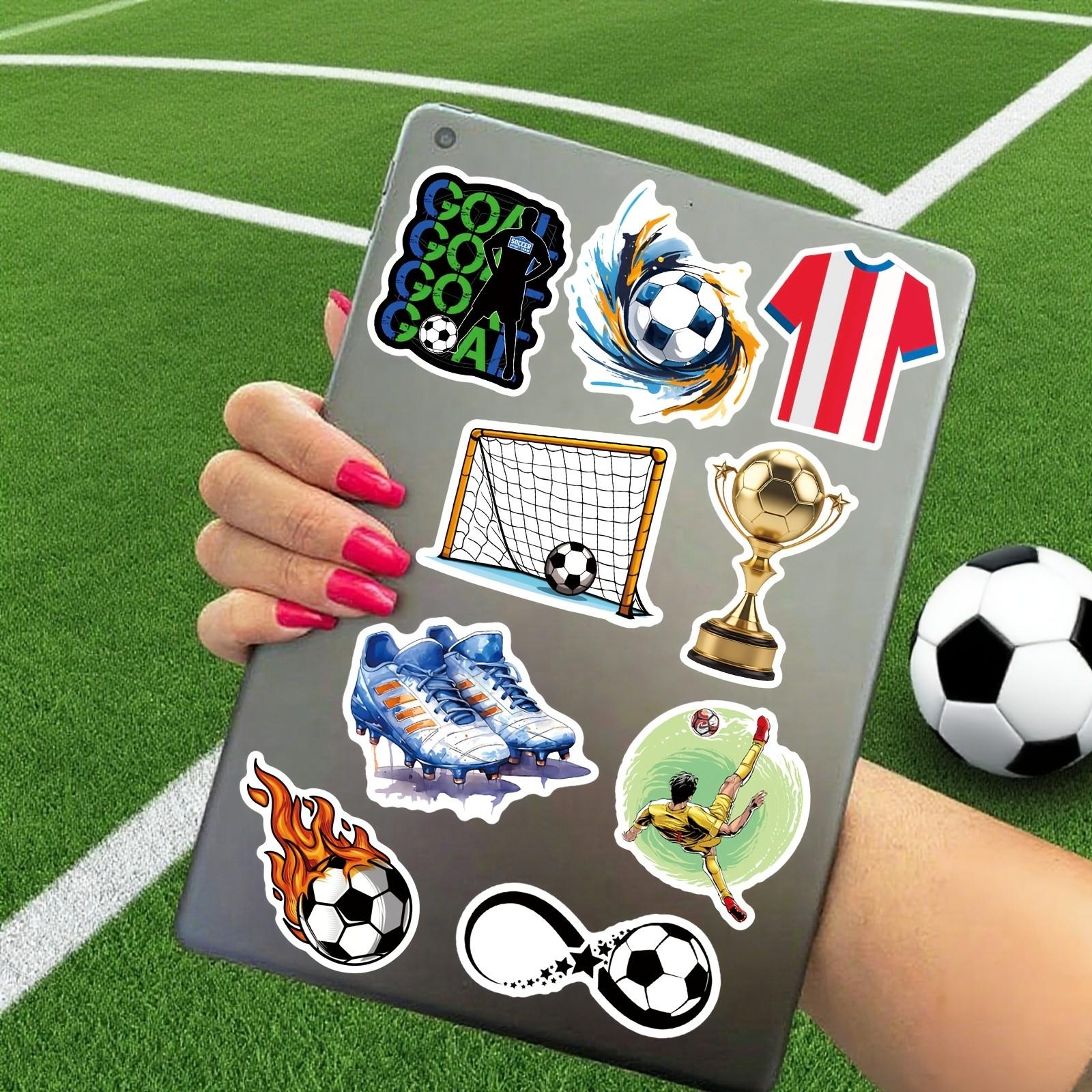 50pcs Waterproof Soccer World Cup Stickers, Decorate Notebook, Phone, Skateboard, Gift for Fans, Birthday, Anniversary