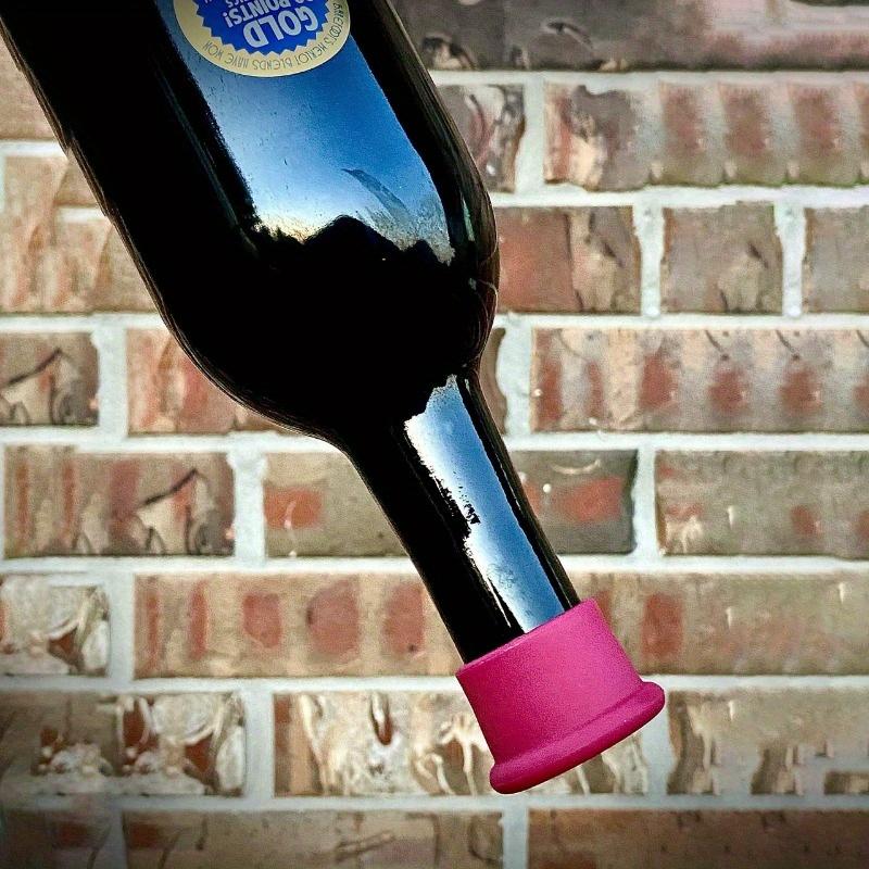 1/5Pcs Silicone Wine Bottle Stopper, Vacuum Sealed Wine Corks, Leak Proof Round Cap, Champagne Beer Beverages Corks, Home Bar Accessories