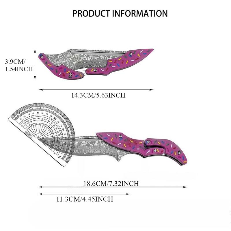 High Craftsmanship Special Folding Knife, Damascus Steel Blade, G10 Handle, Outdoor Multi-Functional Wear-Resistant Tool, Folding Multitool