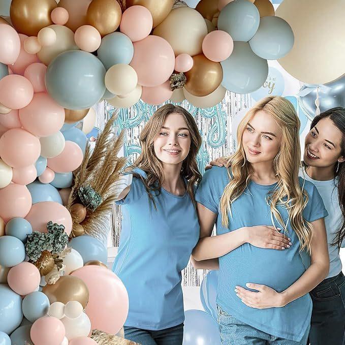 Boho Nude Beige Balloon Arch Kit - Neutral Bohemian DIY Easy Setup Garland Set for Wedding, Bridal Shower Photo Backdrop, Elegant Party Supplies
