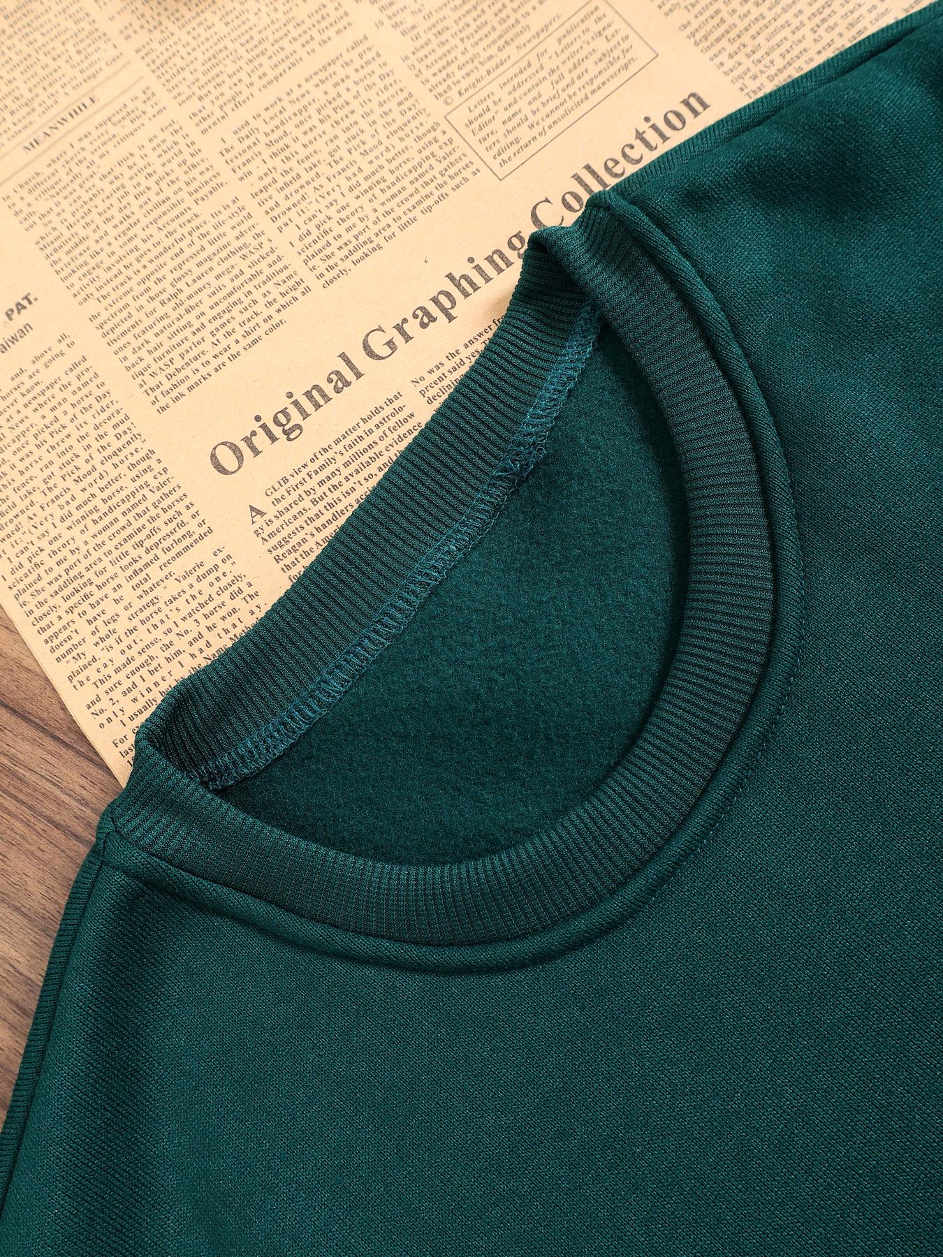 Women's Panther Print Sweatshirt, Casual Vintage Washed Cotton Long Sleeve Pullover, Fitted Round Neck Sporty Style, Fall Winter Fashion