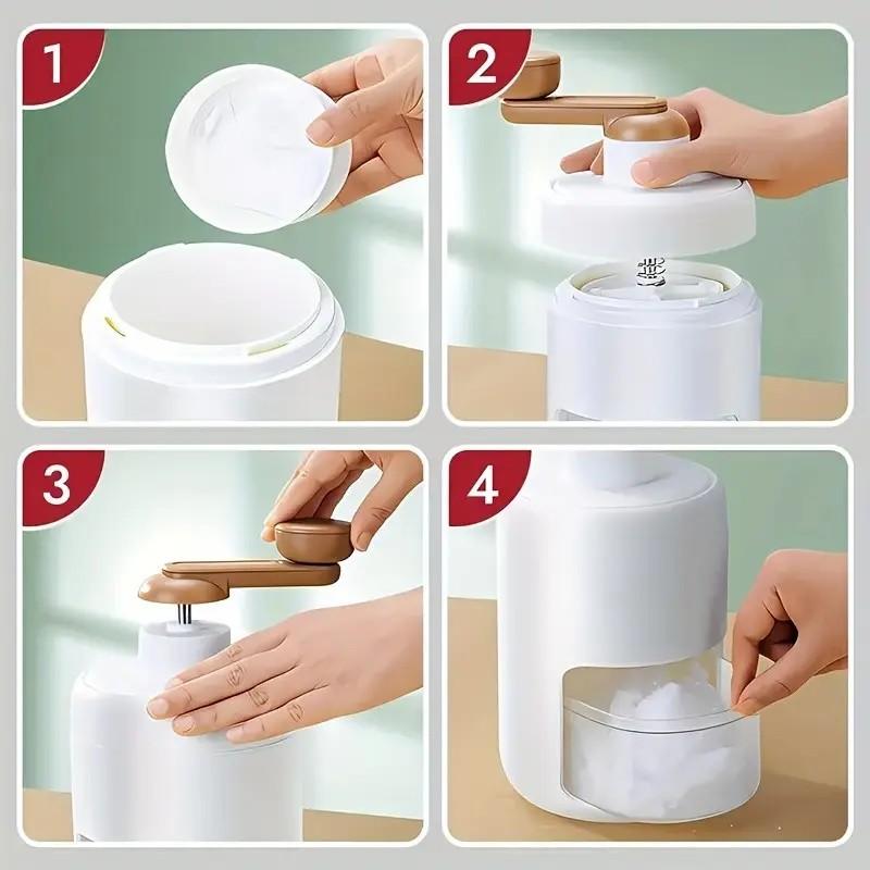 Portable Lightweight Manual Ice Crusher, BPA-Free Plastic, Ideal for Shaved Ice, Snow Cones, Fruit Pops, Includes Ice Tray, Perfect for Home, Parties, Outdoor Events, Shaved Ice Machine, Ice Shaver Machine, Ice Shaving Machine