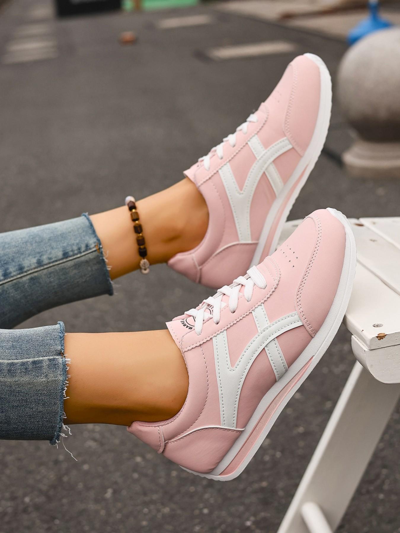 Women's Spring 2026 New Arrival Versatile Lace-Up Student Running Shoes, Low Top Casual Agony Shoes, Perfect for Everyday Wear