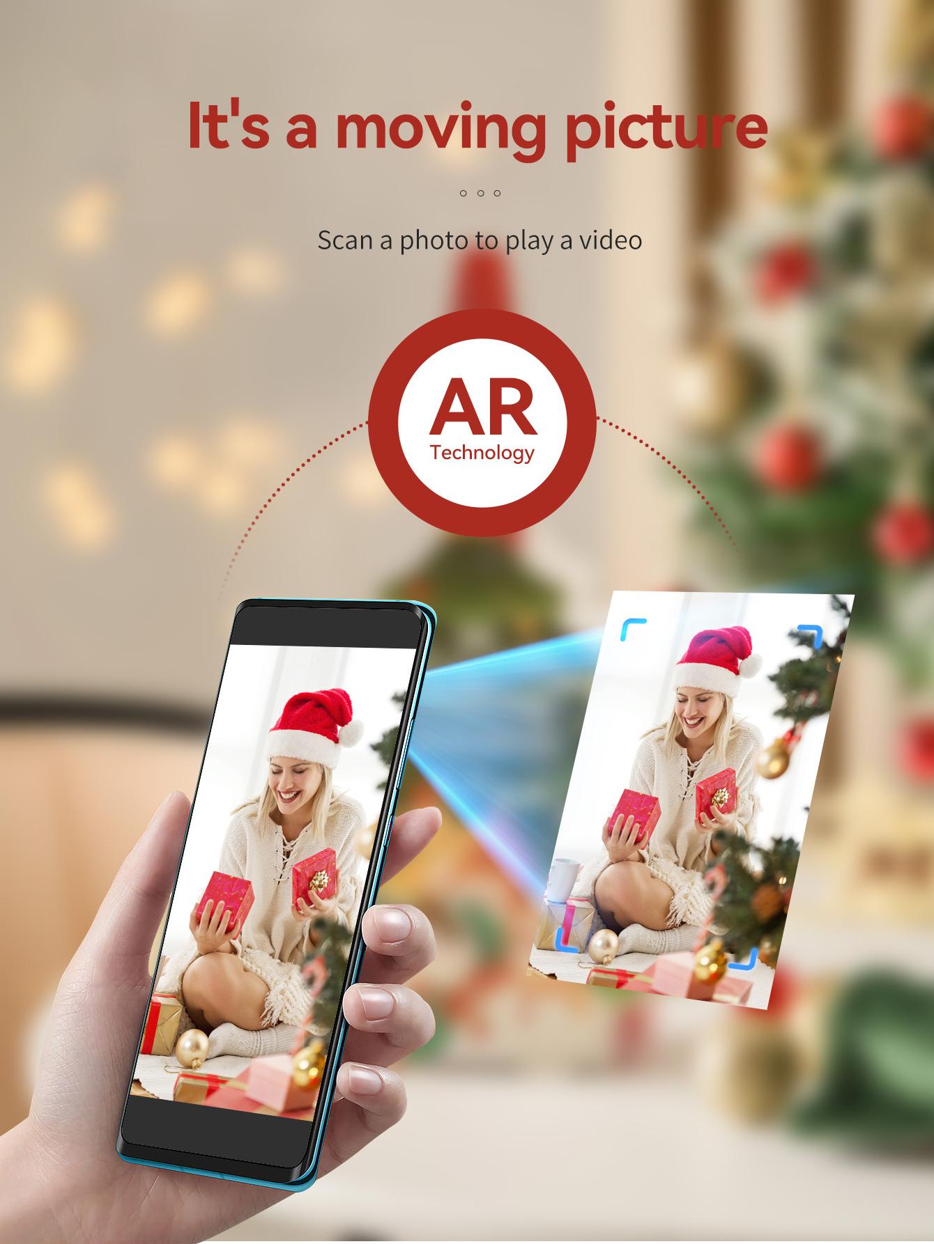 Hanin MT53 Mini Bluetooth Photo Printer – Portable Sticker Printer for iPhone & Android, 2x3" Instant Photos, GiftedInLove