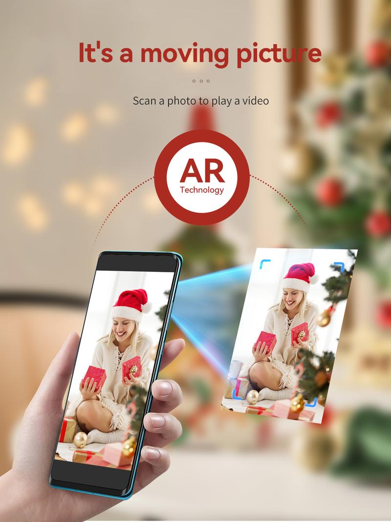 Hanin MT53 Mini Bluetooth Photo Printer – Portable Sticker Printer for iPhone & Android, 2x3" Instant Photos, GiftedInLove