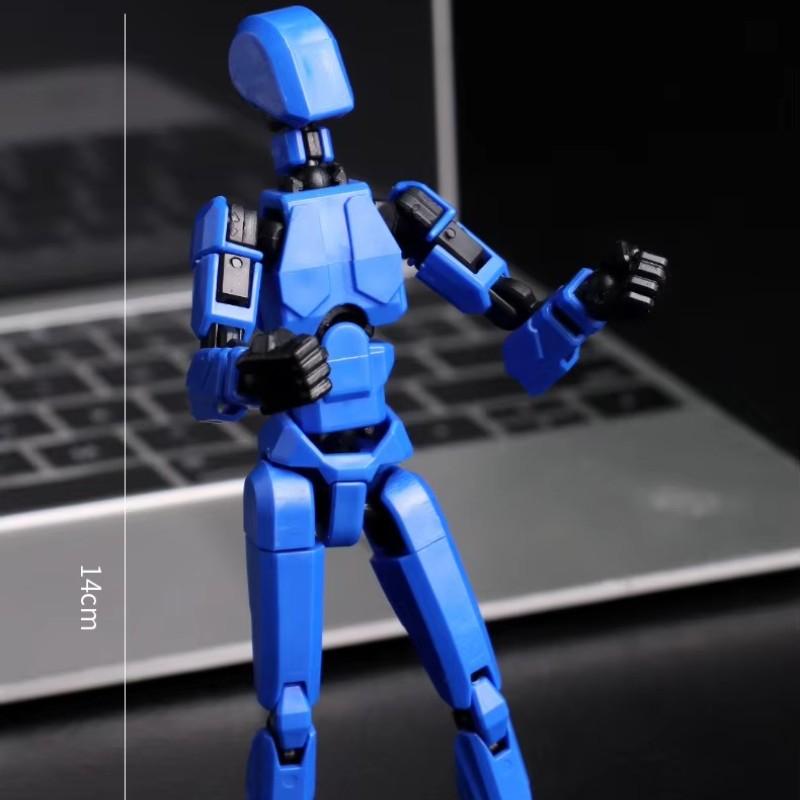 Stress Relief Toy Building Blocks Figure Assembly Model, Multi-Joint Poseable Doll, Construction Gift, Fun Educational Playset