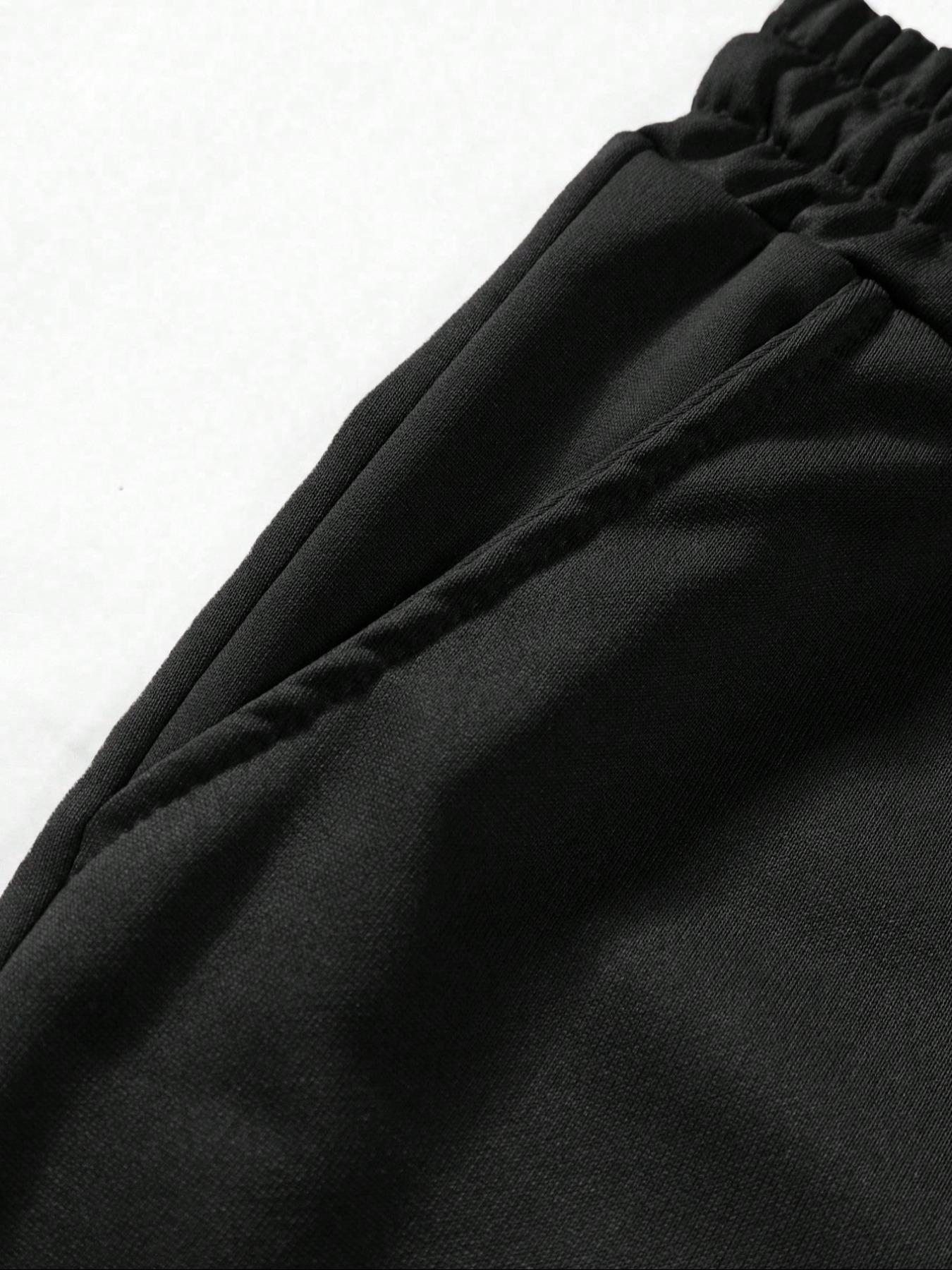 TikTok Trending American City - Themed Streetwear Set, Black Hoodie & Pants with Statue of Liberty and Los Angeles Graphic Print,  Ideal for Edgy Outfits During TikTok Shop Black Friday Sales and Christmas Gift Ideas