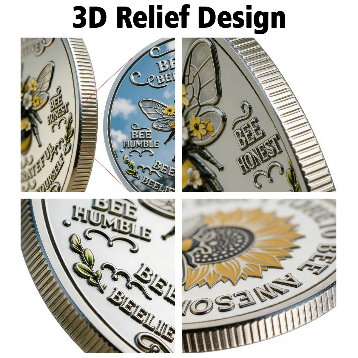 1PC America 250 Power Land Freedom Commemorative Coin Alloy 3D Relief Design Eagle Energy Concept Theme Collectible Coin Gift for Independence Day Birthday Gift Father’s Day Gift Holiday Gift Desk Display Keepsake Commemorative and Decorative Collectibles