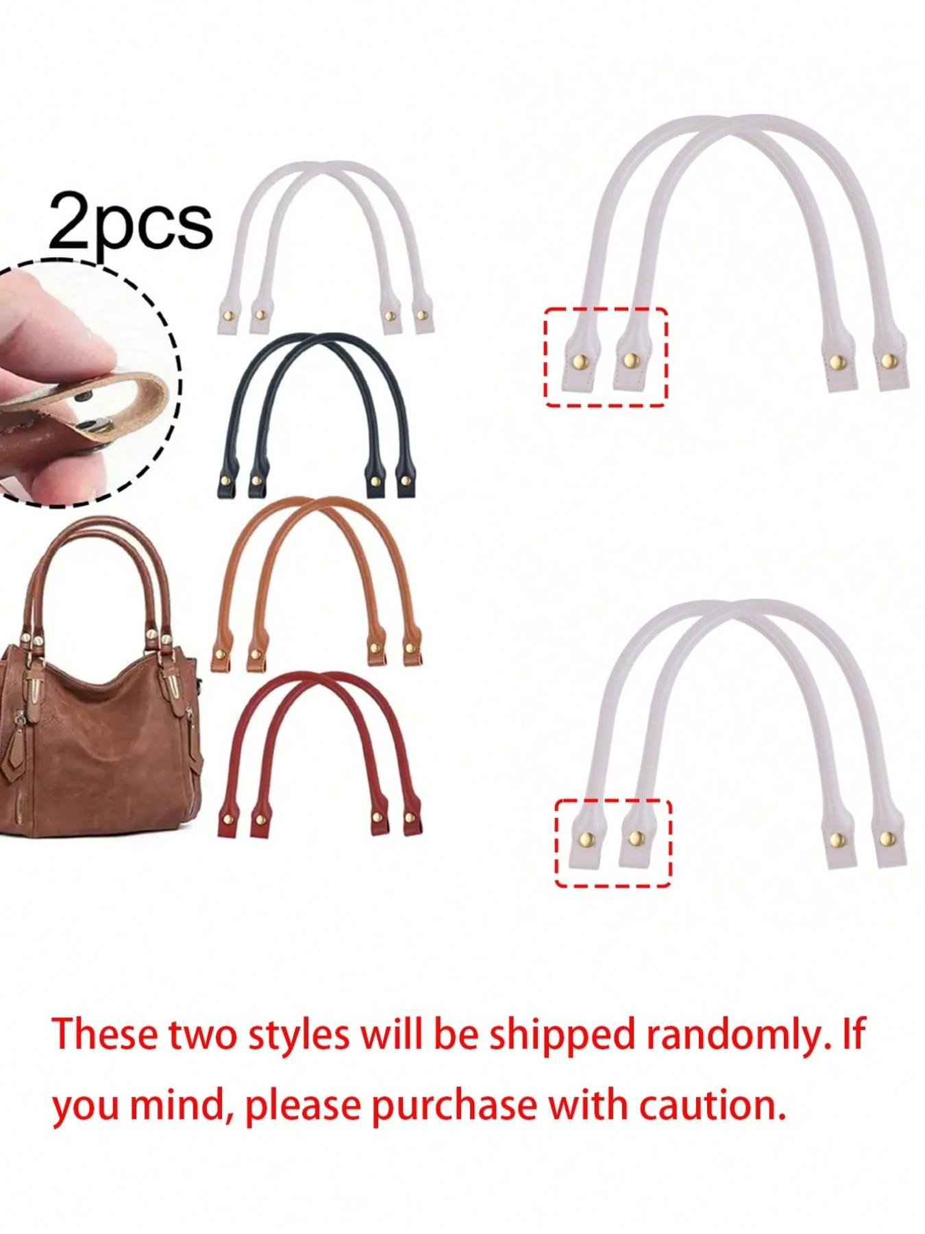 PU Handbag Shoulder Strap Replacement, Leather Handle, 40cm, Multifunctional, Easy Installation, Round Design, Perfect Gift for Craft Enthusiasts