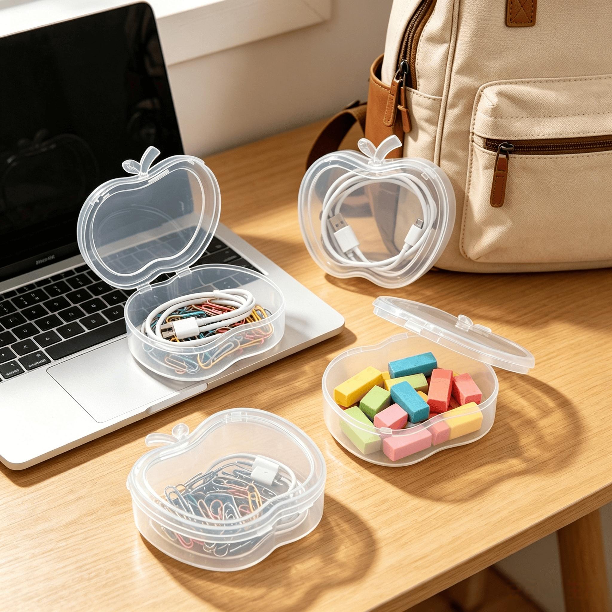 10-Piece Transparent Plastic Storage Box Set, Ideal for Cosmetics, Jewelry, Small Items, Portable Organizer for Home & Travel, Traveling Essentials