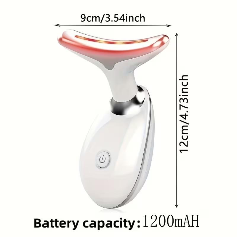 Rechargeable facial and neck massager - beauty personal care product - neck anti-wrinkle beauty equipment - facial phototherapy skin tightening machine - lifting and tightening massager - rejuvenating and reducing wrinkles and cleaning heating multi-funct