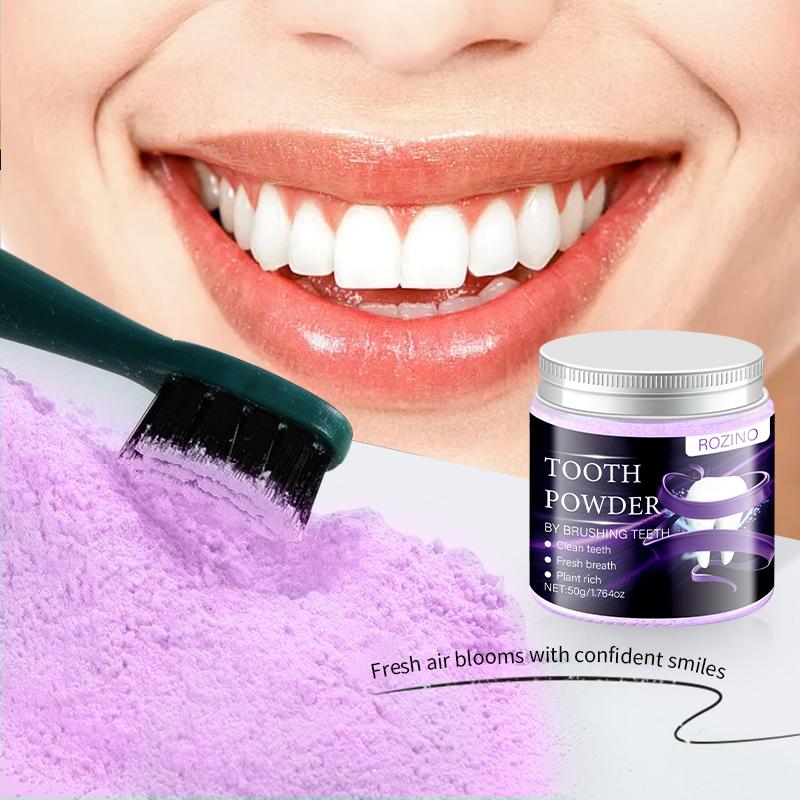 ROZINO Tooth Powder - Natural Oral Care for Clean Teeth & Fresh Breath (50g)