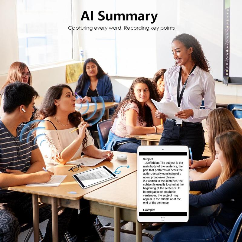 PolyPal P1 7-in-1 AI Translator Earbuds, 138 Languages & Accents, Real-Time Translation, Bluetooth Wireless Earphones for Travel, Meetings, Immigration, Study Abroad, Language Learning&Music (Use with PolyPal App)