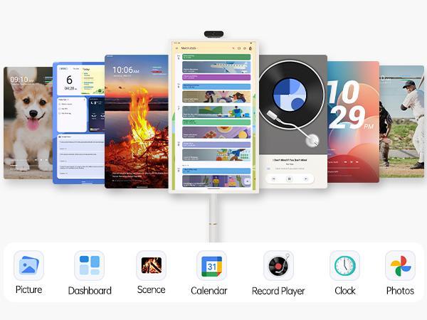 【Ultra-Large 15000mAh Battery】2025 Apolosign Gen 2 Portable TV, 24 inch 32 inch True 4K UHD Portable TV, 16(8+8)GB+256GB, Google EDLA-Certified Android 15 OS, Touch Screen, Voice Remote Control, Support Google Calendar, Full Swivel Rotation