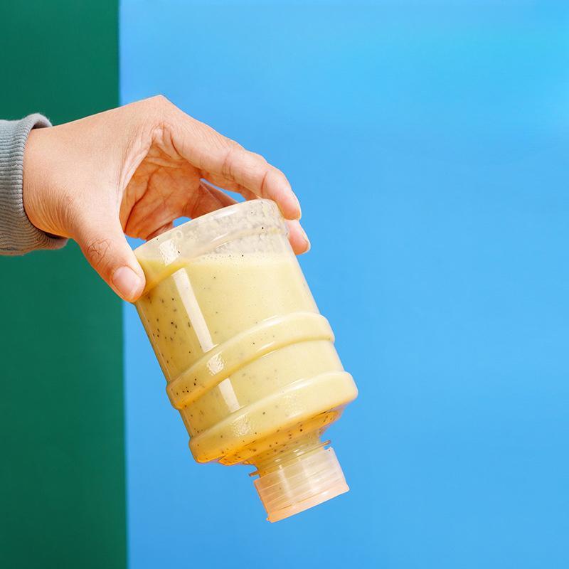 Random Style 500Ml/16.9Oz Mini Water Bucket with 8pcs Capped Beverage Bottles - Easy to Hang And Carry, Perfect for Parties, Cafes, And Outdoor Storage of Milk Tea, Juice, And Cold Drinks
