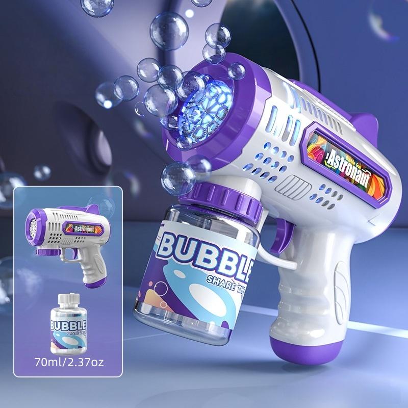 Handheld Automatic Bubble Machine, Quick Bubbles No Leaks, Outdoor Toy Birthday Gift, Requires 4x 1.5v Aa Batteries