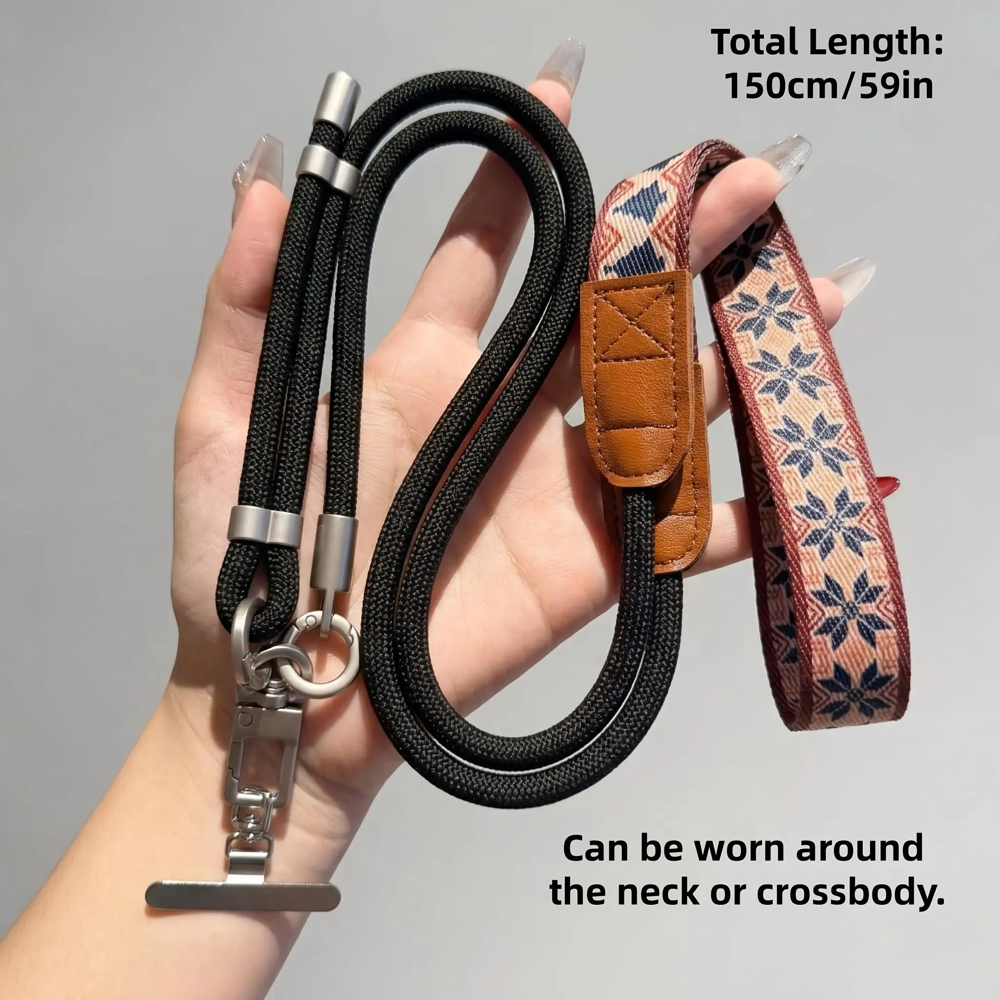 2026 Upgraded Anti-Loss Phone Lanyard, Neck Strap, High-End Adjustable Crossbody Phone Cord, Non-Choking Phone Chain