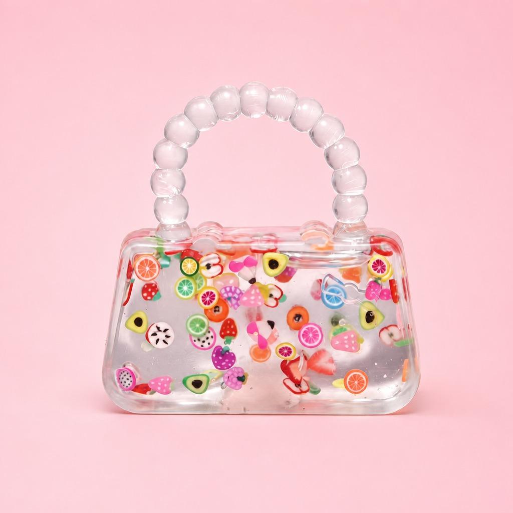 Cute Mini Bag Squishy Fidget Toy - Soft TPR Compact Desktop Ornament, Selfie Live Stream Prop, Relaxing Party Favor Gift (Phones & Electronics Selfie Accessory), Fidget Toys