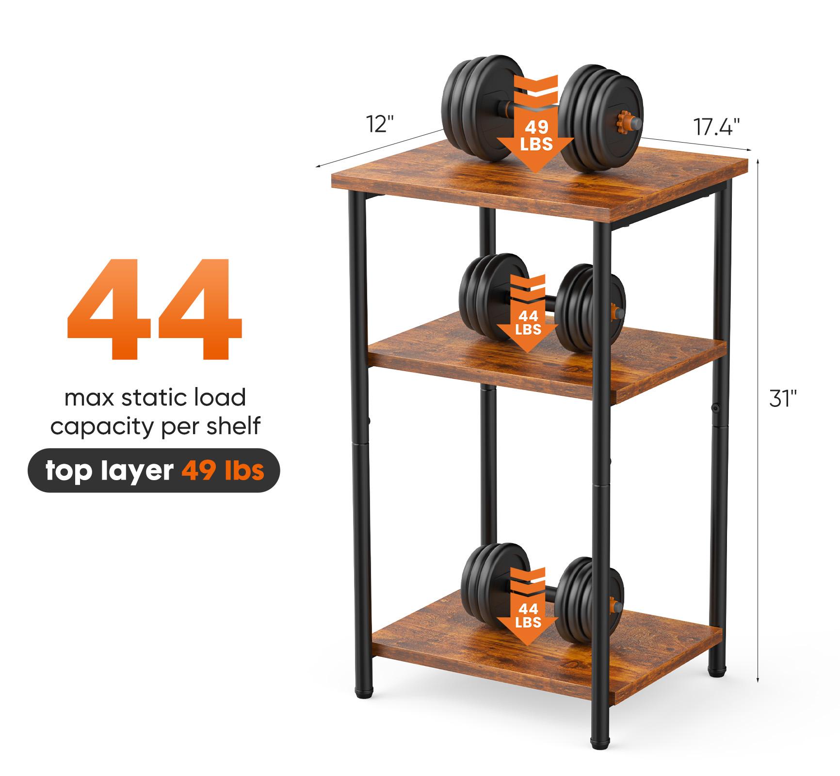 3 Layer Coffee Table with Adjustable Height Small Bedside Storage Shelf for Bedroom   Office Space Saving Entry Side Table Nightstand Mini Table Stylish Home Decor Modern Bedroom table