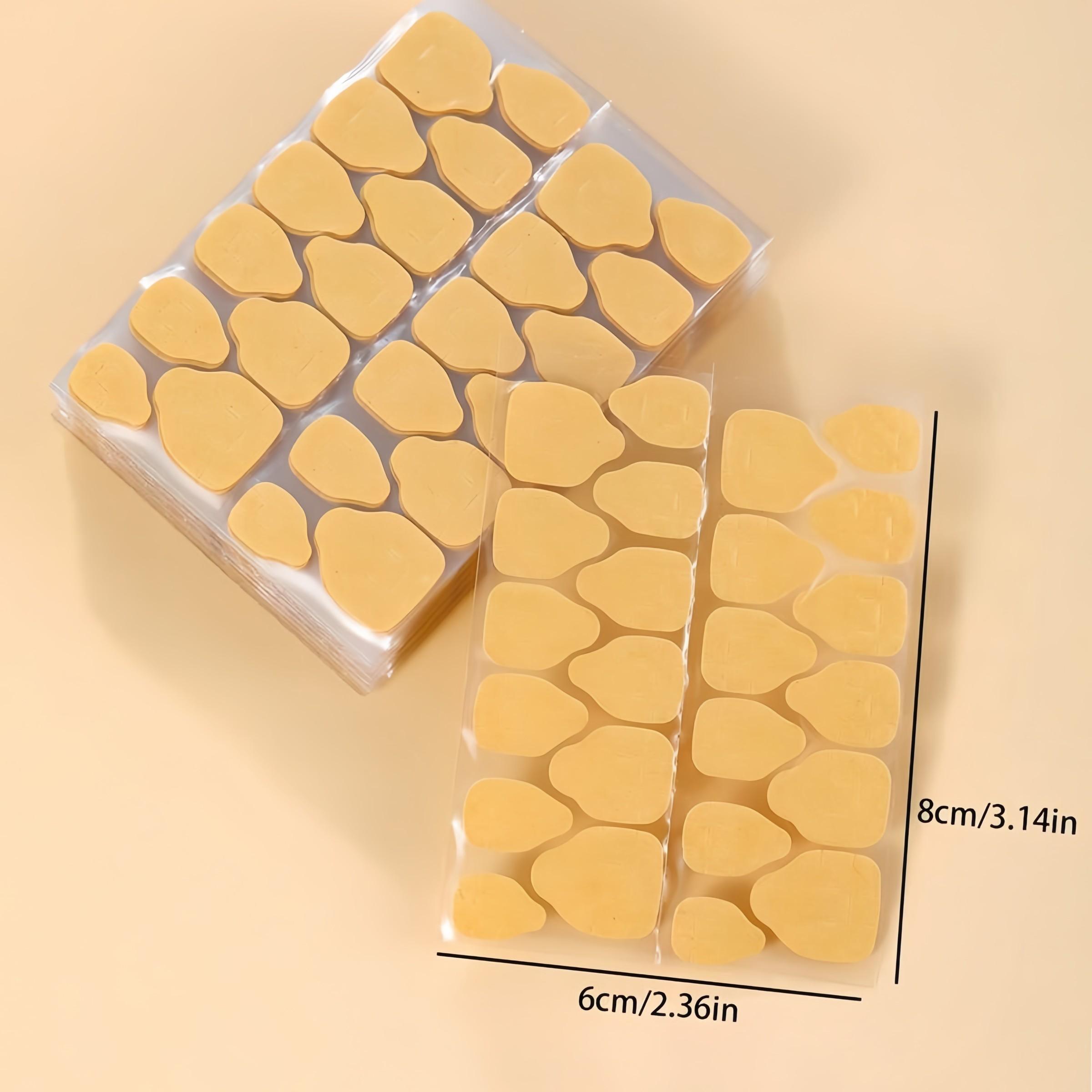 20pcs/10pcs/5pcs Kraft Paper Jelly Glue, Odorless Waterproof Dual-Sided Transparent Nail Art Adhesive, Strong Breathable High-Quality Gel