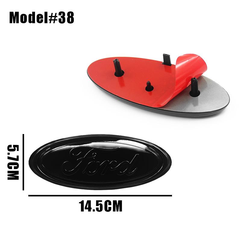 22.3cm 14.5cm Car Styling Logo Front Grille Emblem Rear Trunk Badge Accessories For Ford Mondeo MK2 MK4 F150 F250 F250 GT GT500 Decal For Cars