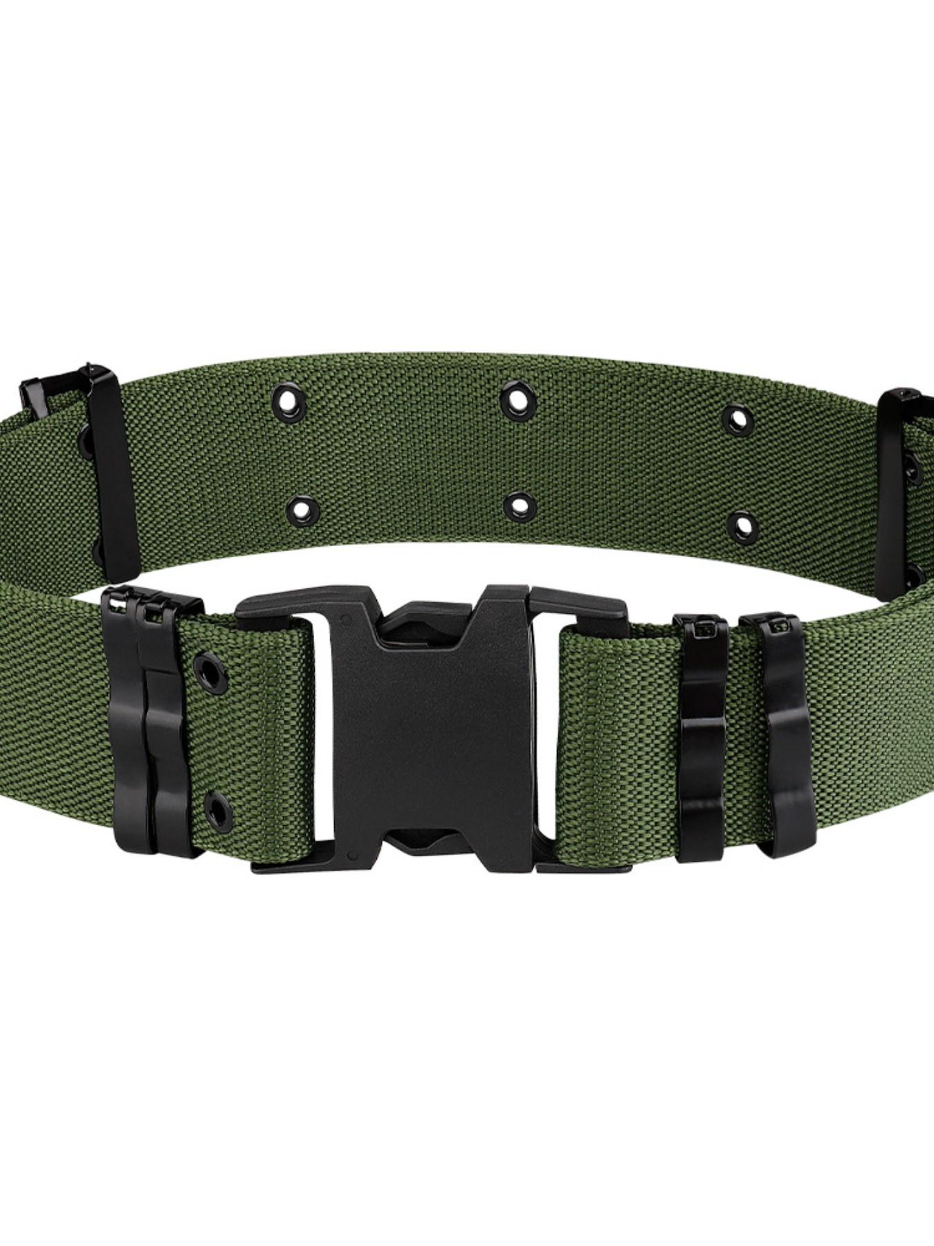 Tactical Quick-Release Belt, Nylon Military Style Men's Waistband, Perfect for Streetwear, Functional Clothing, Edc Fashion