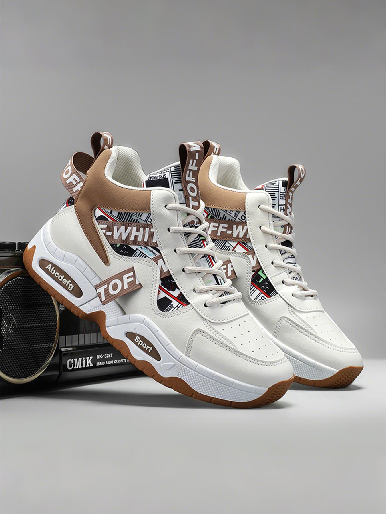 Men's Elevated High-Top Sneakers| Breathable Casual Shoes| Modern Platform Design| Sports Shoes