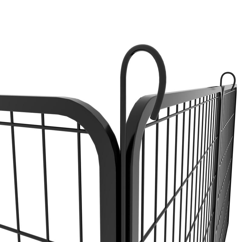 16-Panel Heavy Duty Metal Dog Playpen with Door, 40''H Outdoor Pet Exercise Pen for Large Areas - RV Camping/Yard Use, Portable Puppy Fence, No Tools Needed 16-Panel Heavy Duty Metal Dog Playpen with Door, 40''H Outdoor Pet Exercise Pen for Large Areas - RV Camping/Yard Use, Portable Puppy Fence, No Tools Needed