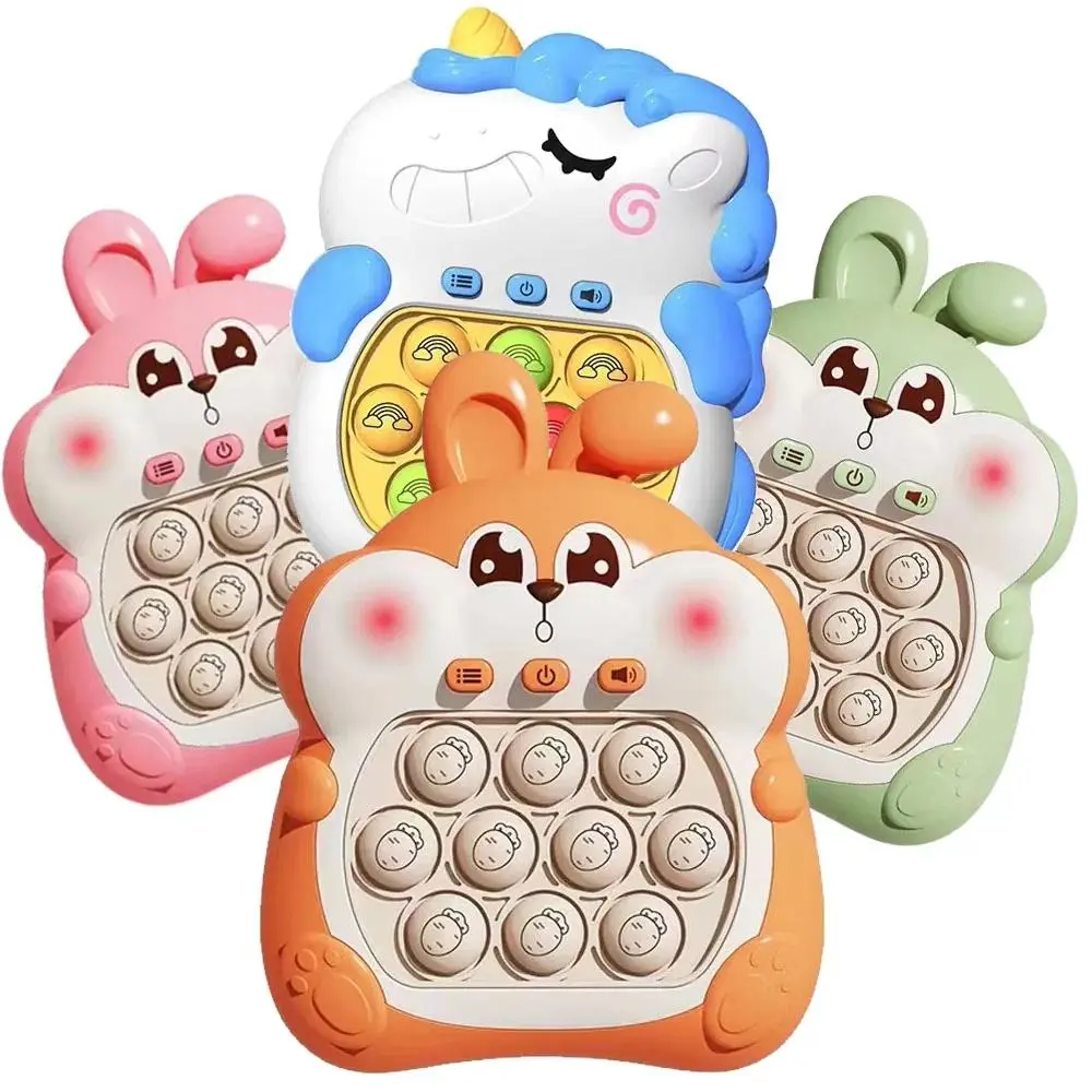 Kids Travel Toy Pop Quick Push Bubble Whack a Mole Toy Electric Game Machine for ADHD Kid Fidget Toys for Boys Birthday Gift