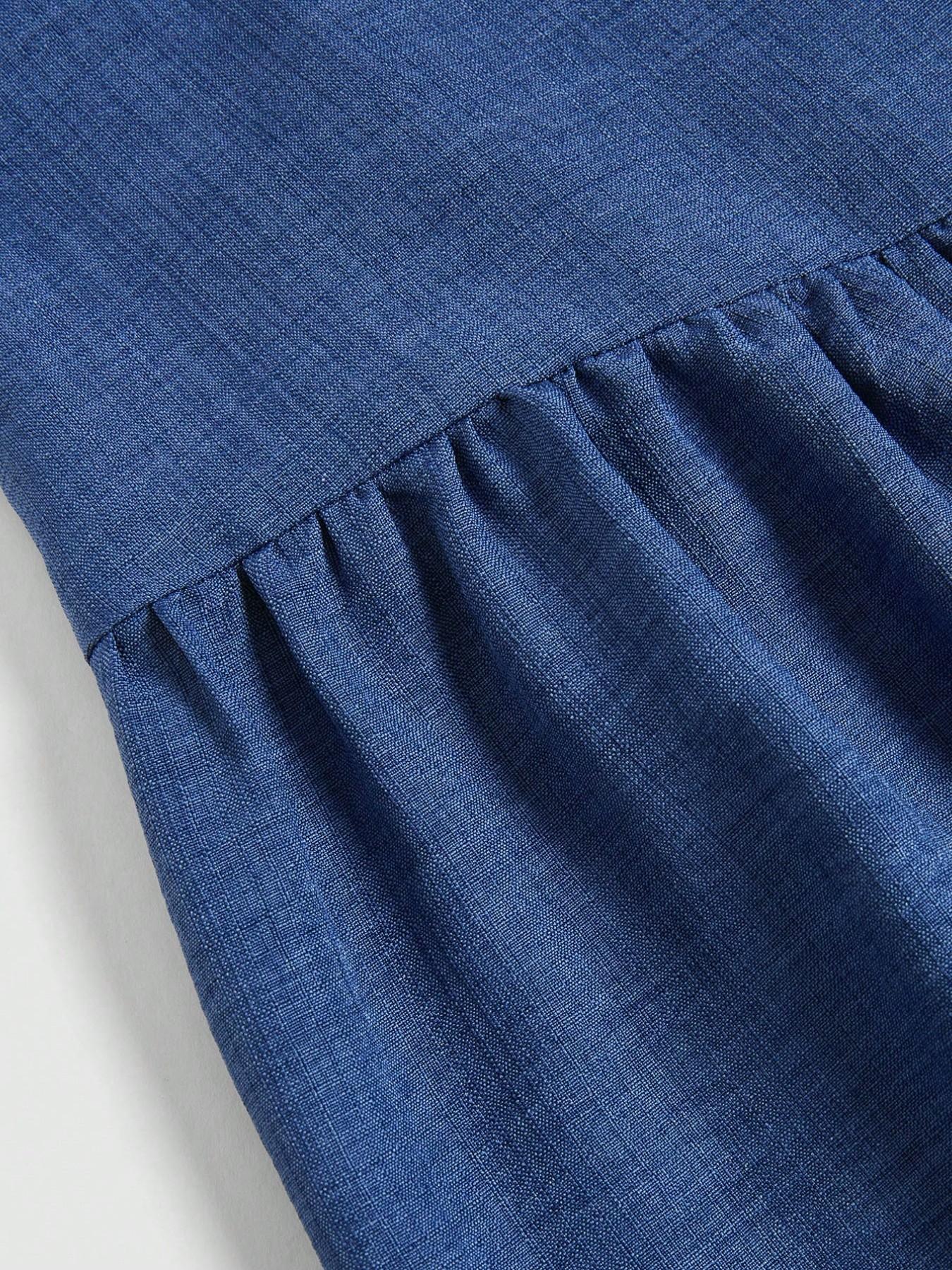 High-Waisted Pleated Denim Wide Leg Pants for Women, Includes Belt, Lightweight Casual Suit Pants, Trendy and Comfortable, Bottoms