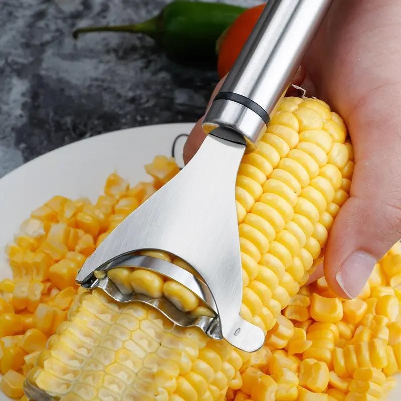 2PCs/4PCs Handy Compact Kitchen Corn Kernel Extractor - Quick Corn Cob Removal Tool, Ideal for Cooking, Meal Prep, Quick Removal