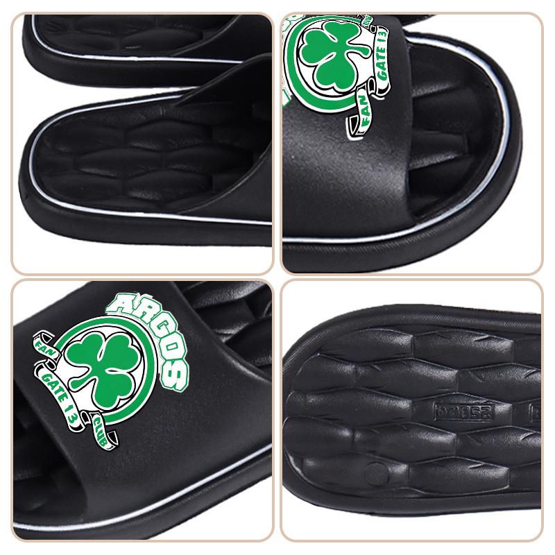 1 PAIRThe Logo of the Argos Gate 13 Fan Club. Plus-size Men's All-season Casual EVA Slippers, Wear-resistant Soles, Comfortable Open-toe Design, Suitable for Outdoor, Indoor and Bathroom Use, Unisex