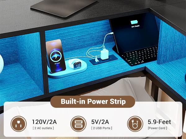 Hasuit Twin Corner Bed Frame with Storage Drawers and Bookcase Headboard, Twin Size Metal Platform Corner Bed Frame with Charging Station and LED Lights, Twin Daybed for Kids Teens Guests