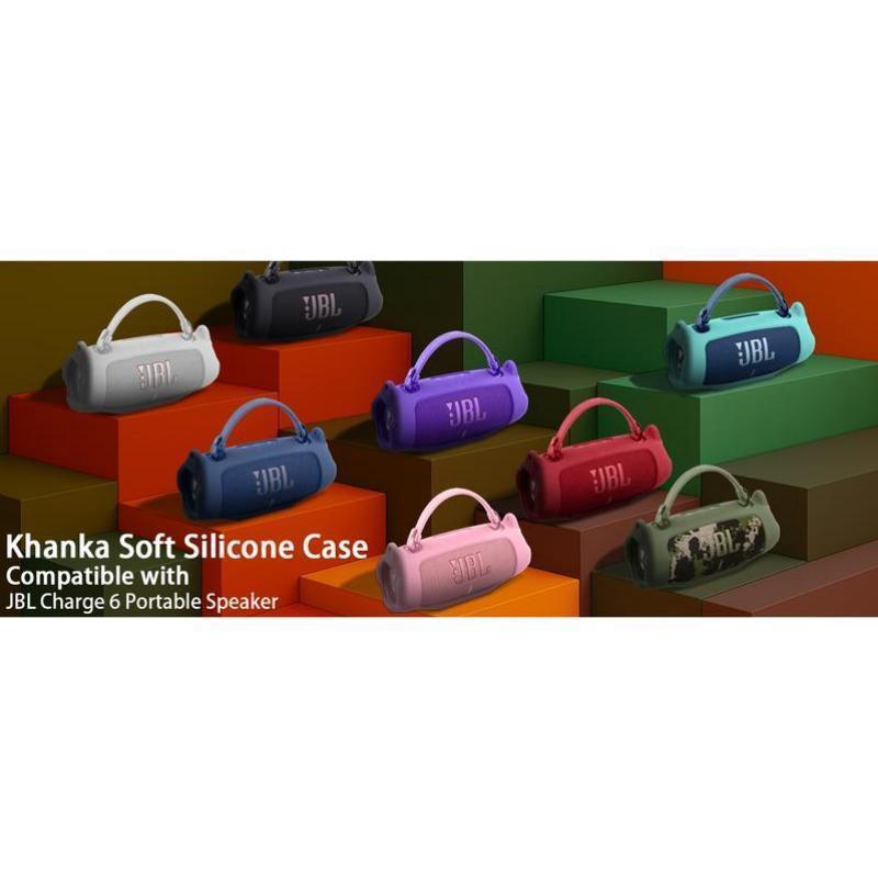 For JBL Charge 6 Waterproof Portable Bluetooth Speaker Silicone Case,Soft Protective Sleeve Cover with Shoulder Strap for JBL Charge 6 Speaker，This product comes with a protective case and a speaker.  VanLife Outdoor speaker